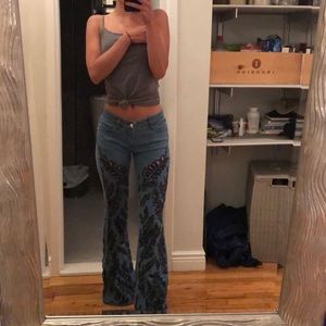 Alice + Olivia Limited Edition Embroidered Jeans